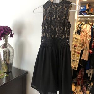Francesca’s black dress